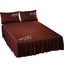 Luxurious Durable Pure Color Microfiber Bedspread (Brown)