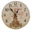 14" Retro Unique Wooden Wall Clock Decor Silence Hanging Clock, #07