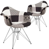 Alonza Series Fabric Chair with Chrome Base (2 Chairs)