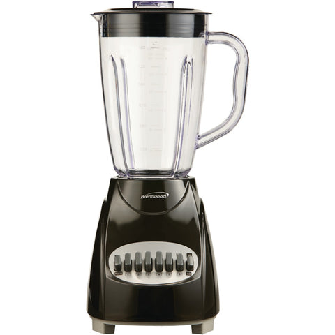 Brentwood Appliances JB-220B 50-Ounce 12-Speed + Pulse Electric Blender with Plastic Jar (Black)