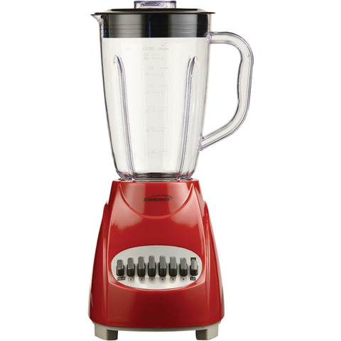 Brentwood Appliances JB-220R 50-Ounce 12-Speed + Pulse Electric Blender with Plastic Jar (Red)