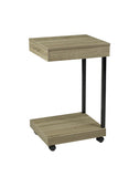 Laptop Stand with Storage Drawer & Castors: Black Laptop Stand with Storage Drawer & Castors