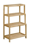 Dunnsville 4-Tier Stepback Shelf: Antique Chestnut