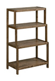 Dunnsville 4-Tier Stepback Shelf: Antique Chestnut