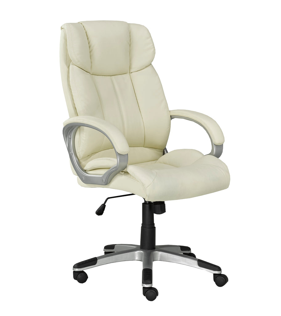 Brassex Adj. Office Chair with Gas Lift Beige: Brassex Adj. Office Chair with Gas Lift