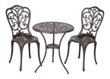 Faustina Antique Bronze 3pc Bistro Set