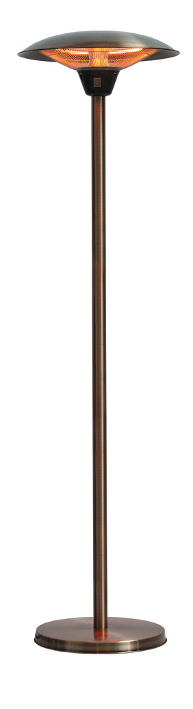 Frisco Brushed Copper Colored Halogen Patio Heater