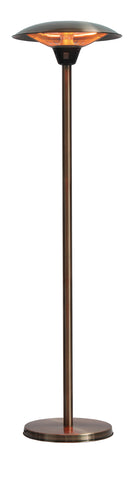 Frisco Brushed Copper Colored Halogen Patio Heater