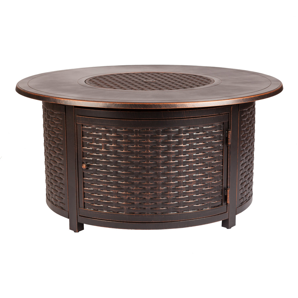 Florence Woven Aluminum LPG Fire Pit