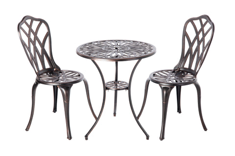 Theon Antique Bronze 3pc Bistro Set