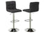 Solid Back Adj. Bar Stools with Gas Lift & Swivel (Set of 2)