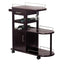 ENTERTAINMENT CART, GLASS RACK, CABINET, DRAWER