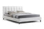 BAXTON STUDIO VINO WHITE MODERN BED WITH UPHOLSTERED HEADBOARD - FULL SIZE