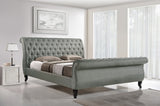 Baxton Studio Antoinette Grey Modern Platform Bed-Queen