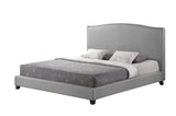Baxton Studio Aisling Gray Fabric Platform Bed - King Size