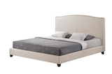 Baxton Studio Aisling Light Beige Fabric Platform Bed - King Size