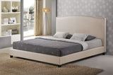 Baxton Studio Aisling Light Beige Fabric Platform Bed - King Size