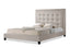 Baxton Studio Hirst Light Beige Platform Bed- Queen Size