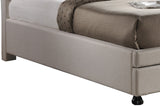 Baxton Studio Ainge Contemporary Button-Tufted Light Beige Fabric Upholstered Storage Queen-Size Bed with 2-Drawer One (1) Queen Size Bed