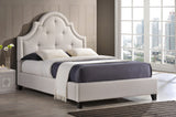 Baxton Studio Colchester Light Beige Linen Modern Platform Bed - Full Size