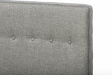 Baxton Studio Callasandra Contemporary Grey Linen King-Size Bed