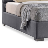 BAXTON STUDIO SOPHIE MODERN AND CONTEMPORARY GREY FABRIC UPHOLSTERED QUEEN SIZE PLATFORM BED