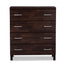 Baxton Studio Maison Oak Brown 4-Drawer Chest