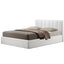 BAXTON STUDIO TEMPLEMORE WHITE LEATHER CONTEMPORARY QUEEN-SIZE BED