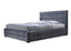 Baxton Studio Margaret Modern and Contemporary Grey Velvet Button-Tufted King Platform Bed