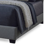 BAXTON STUDIO ROMEO CONTEMPORARY GREY BUTTON-TUFTED UPHOLSTERED KING SIZE BED