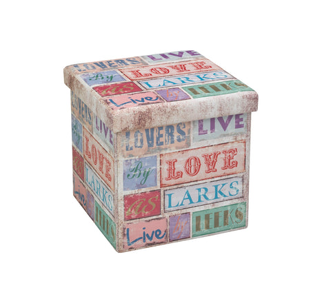 Storage Ottoman Lovers Print