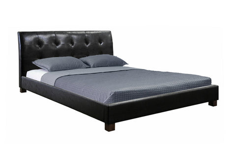 HAUTEN BLACK MODERN BED - QUEEN SIZE