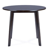 Baxton Studio Debbie Mid-Century Dark Brown Wood 5pc Dining Set