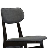 Baxton Studio Debbie Mid-Century Dark Brown Wood 5pc Dining Set