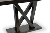Baxton Studio Everdon Dark Brown Modern Sofa Table