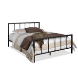 Baxton Studio Amy Modern and Contemporary Antique Dark Bronze Full Size Iron Metal Platform Bed