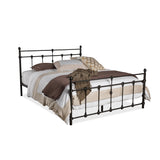 Baxton Studio Belinda Chic Antique Dark Bronze Queen Size Iron Metal Platform Bed