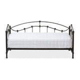 Baxton Studio Dahlia Victorian Style Antique Dark Bronze Finished Twin Size Metal Daybed