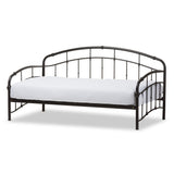 Baxton Studio Olsen Vintage Inspired Dark Bronze Metal Daybed