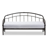 Baxton Studio Olsen Vintage Inspired Dark Bronze Metal Daybed
