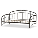 Baxton Studio Olsen Vintage Inspired Dark Bronze Metal Daybed