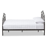 BAXTON STUDIO SELENA ANTIQUE BRONZE FINISHED METAL FULL SIZE PLATFORM BED