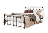 Baxton Studio Mandy Chic Vintage Antique Dark Bronze Queen Size Iron Metal Platform Bed