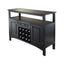 DINING ROOM STORAGE BUFFET SIDEBOARD SERVER CONSOLE TABLE IN BLACK