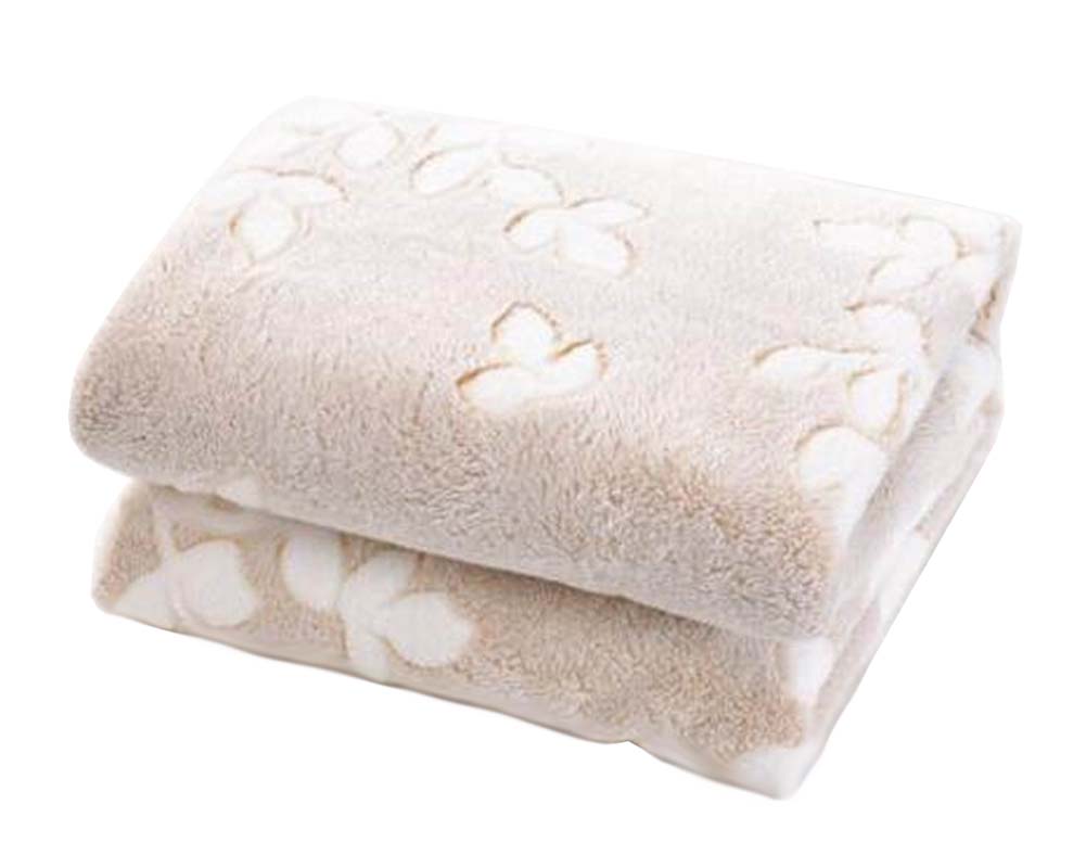 [Leaf-3] Coral Velvet Throw Blanket Couch Sofa Blanket Lovely Baby Blanket