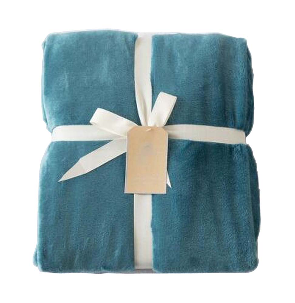H Coral Velvet Throw Blanket Baby Blanket Couch Sofa Blanket For