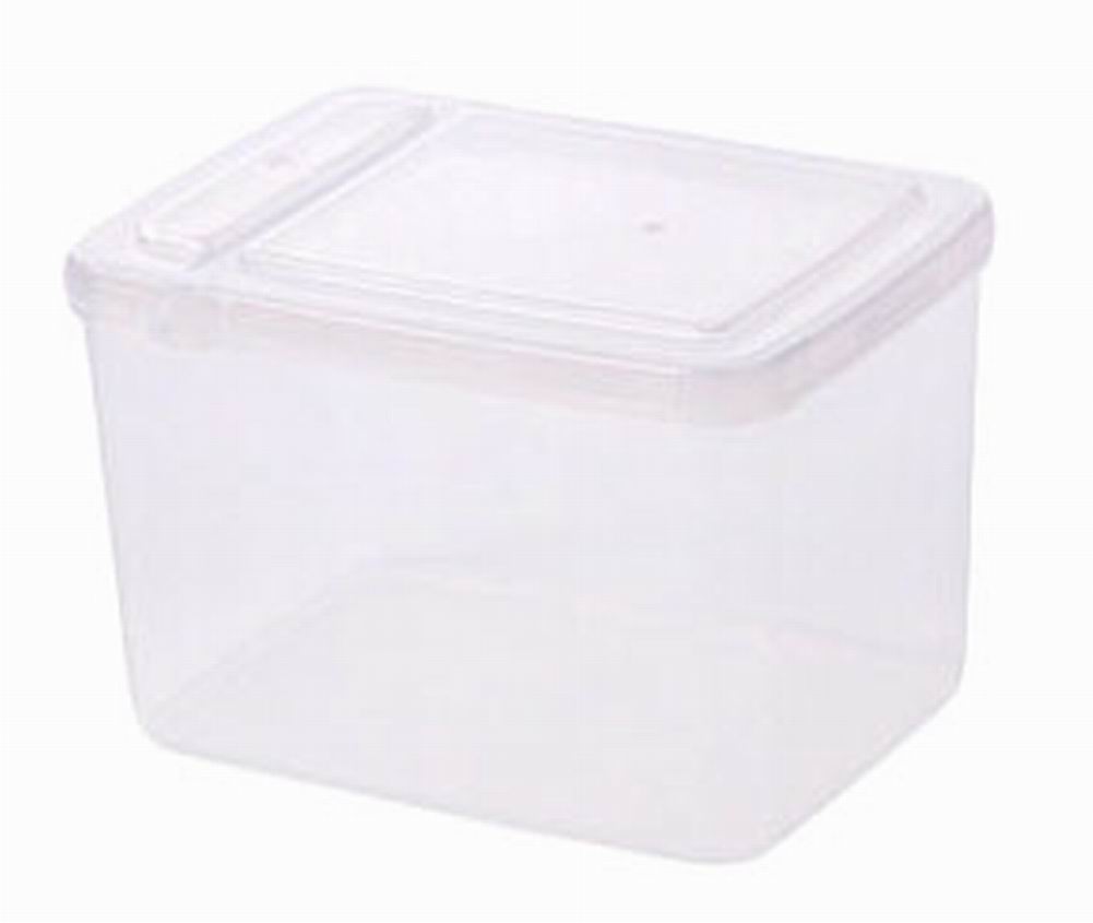 Set of 3 Kitchen Storage Bins Practical Cereals/Snacks Storage Canisters, White