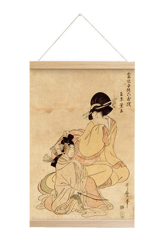 Japanese Ukiyo-E Style Decorative Painting Wall Painting, K5