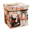 Folding Storage Stool Multifunctional Storage Chair Toy Storage Box-B5