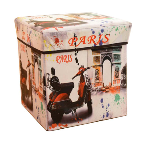 Folding Storage Stool Multifunctional Storage Chair Toy Storage Box-B5